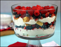 HG's Red, White & Blueberry Trifle